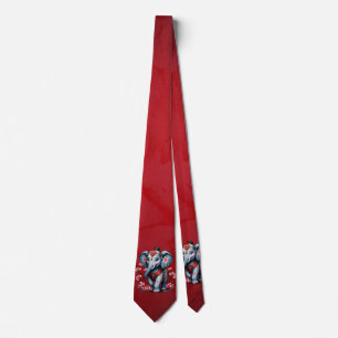 Majestic elephant in traditional Japanese style.  Tie