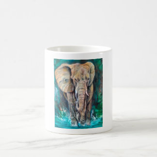Majestic Elephant in Watercolor Coffee Mug