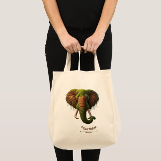 Majestic Elephant - Nature-Inspired Eco Tote Bag