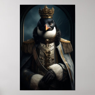 Majestic Emperor Penguin of Antarctica - Stunning  Poster