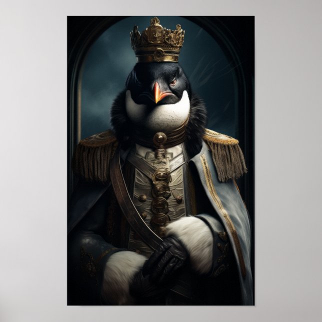 Majestic Emperor Penguin of Antarctica - Stunning  Poster (Front)