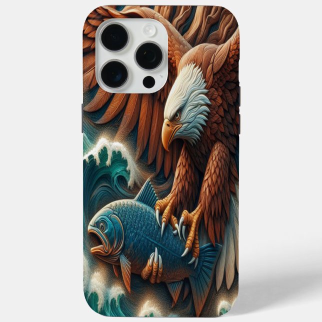 Majestic Encounter: Eagle and Fish Case-Mate iPhone Case (Back)