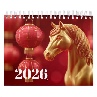 Majestic Equine Year 2026: Seasons of the Horse  Calendar