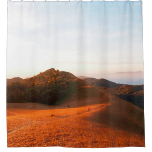 Majestic field in the sunlight. Dramatic and pictu Shower Curtain