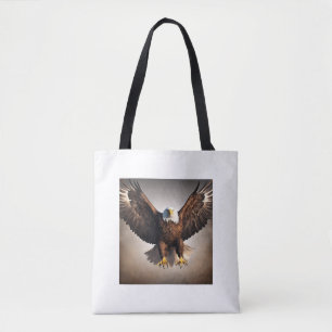 Majestic Flying Eagle Design Tote Bag. Bag