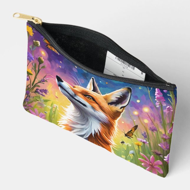 Majestic Fox Accessory Pouch (Open)