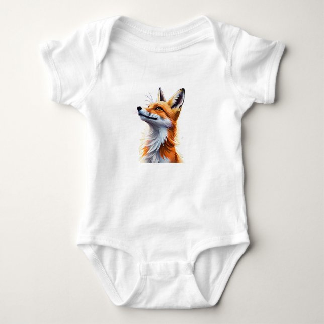 Majestic Fox Baby Bodysuit (Front)