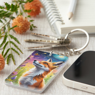 Majestic Fox Key Ring
