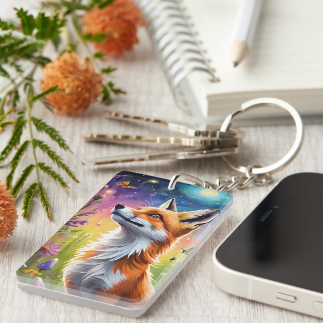 Majestic Fox Key Ring (Front Right)