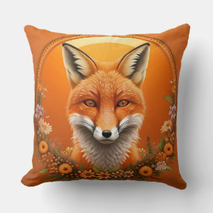 Majestic Fox Portrait Cushion