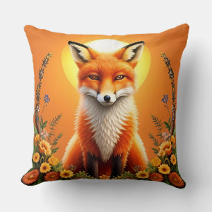 Majestic Fox Portrait Cushion