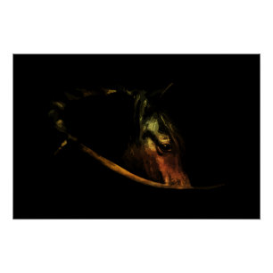 Majestic Gaze: Fine Art Horse Portrait Poster