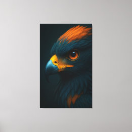 Majestic Gaze – Ultra-Realistic Eagle Portrait Canvas Print