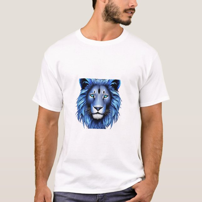 Majestic Geometric Lion T-Shirt Designs (Front)