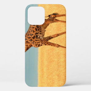 Majestic Giraffe: Masai Mara Dry Season iPhone 12 Case