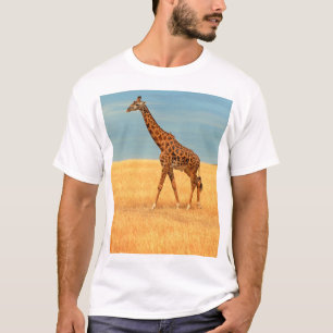 Majestic Giraffe: Masai Mara Dry Season T-Shirt
