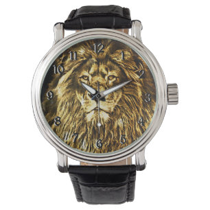 Majestic Gold Lion Watch