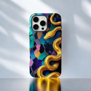 Majestic Gold Snake iPhone 16 Pro Max Case