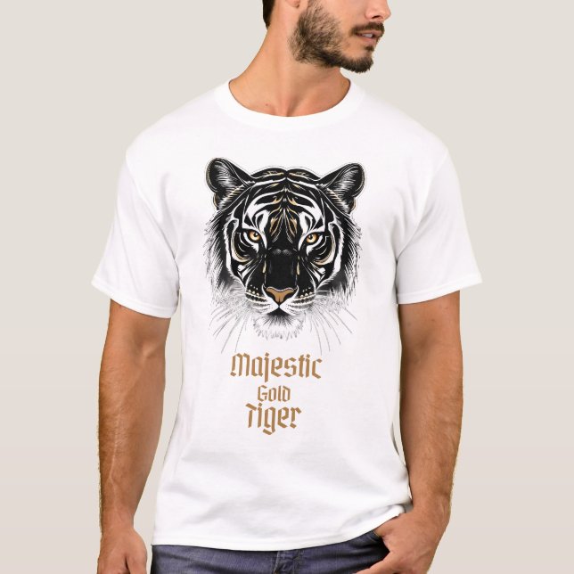 Majestic Gold Tiger T-Shirt (Front)