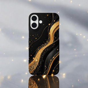 Majestic Gold Whirl iPhone 16 Plus Case