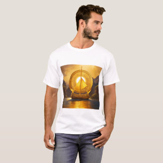 Majestic Golden Ark T-Shirt - Embrace the Light
