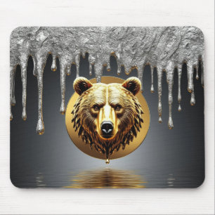 Majestic Golden Bear Wildlife Symbol 🐻 Mouse Mat