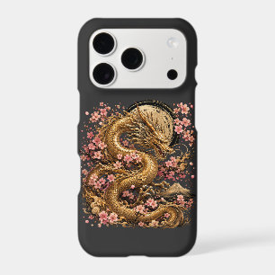 Majestic Golden Dragon Fantasy iPhone 17 Pro Case