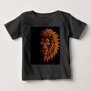 Majestic Golden Lion Face Kids Tshart Baby T-Shirt