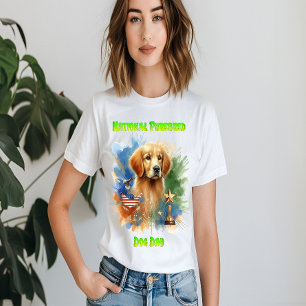 Majestic Golden Retriever With Trophy and Stars T-Shirt