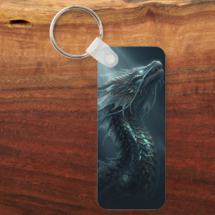 Majestic Golden Scale Sea Dragon - Deep Ocean Guar Key Ring