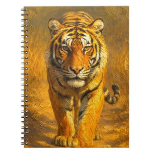 Majestic Golden Tiger Notebook - Wildlife Art Jour