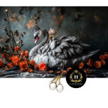 Majestic Grey Swan with Crown Floral Decoupage  Tissue Paper<br><div class="desc">Transform your projects with the timeless elegance of this Majestic Swan with Crown and Floral Decoupage Paper. Featuring a regal swan adorned with a delicate crown and surrounded by vibrant orange blooms, this tissue paper is ideal for decoupage, scrapbooking, and sophisticated gift wrapping. Perfect for wedding crafts, cottagecore-inspired decor, or...</div>