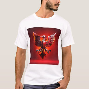 Majestic Griffin Emblem: A Stunning 8K 3D Logo in  T-Shirt