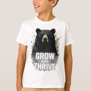 Majestic Growth Black Bear Art T-Shirt