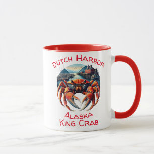 Majestic Harbour Sentinel A Vibrant Crab  Mug