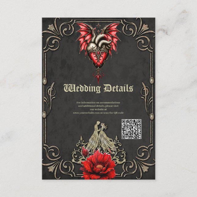Majestic heart, a Gothic Romance  Enclosure Card (Front)