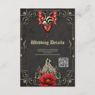 Majestic heart, a Gothic Romance Enclosure Card
