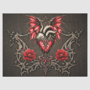 Majestic heart, a Gothic Romance Tissue Paper