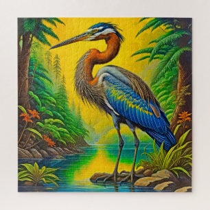 Majestic Heron Jigsaw Puzzle