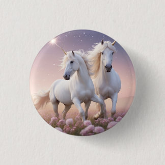 Majestic Horse 1¼ Inch RoundButton-For Equestrian  3 Cm Round Badge