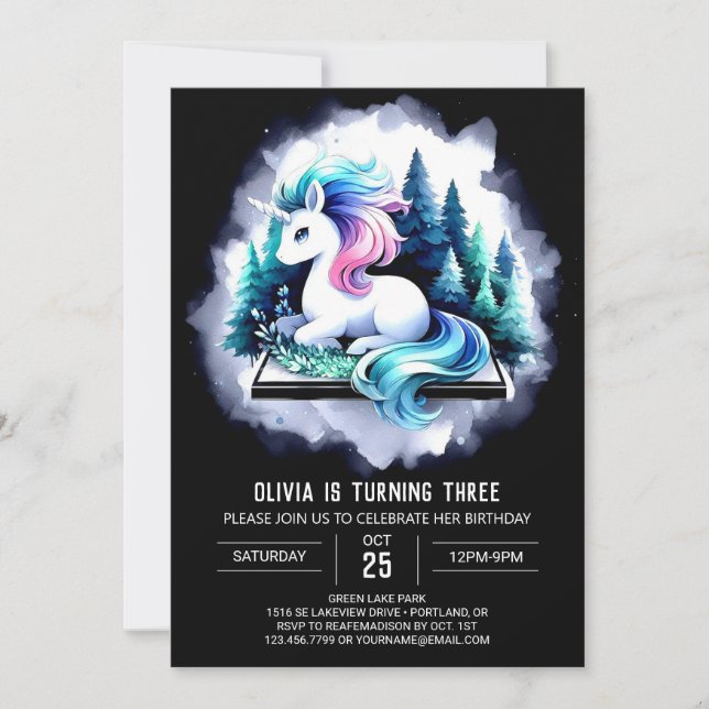 Majestic Horse Birthday Invitation (Front)