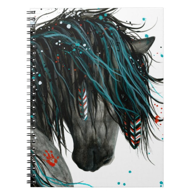 Majestic Horse by Bihrle 6.5 x 8.75" Notebook (Front)
