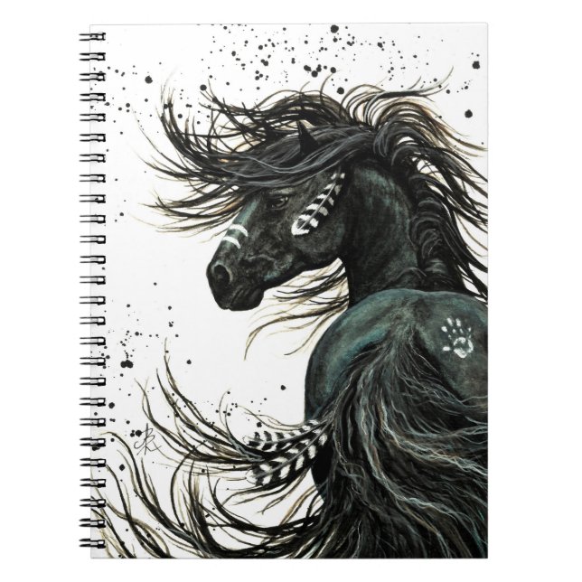 Majestic Horse by Bihrle 6.5 x 8.75" Notebook (Front)