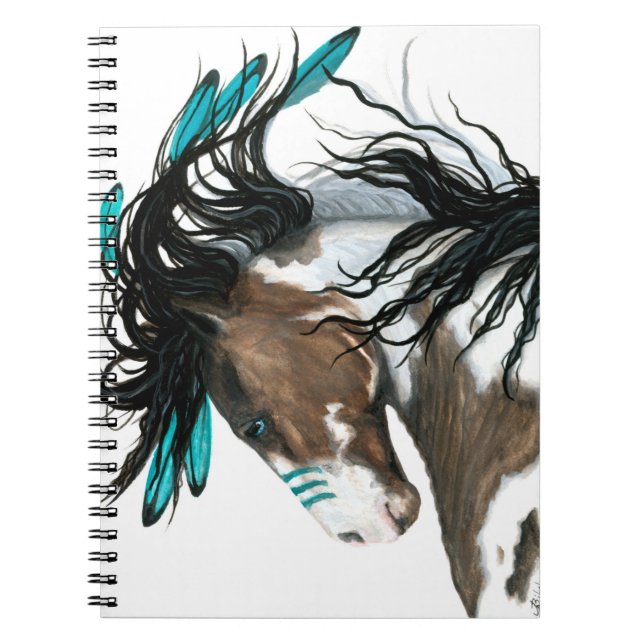 Majestic Horse by Bihrle 6.5 x 8.75" Notebook (Front)
