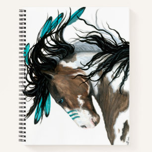 Majestic Horse by Bihrle 8.5 x 11" Spiral Notebook