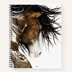 Majestic Horse by Bihrle 8.5 x 11" Spiral Notebook