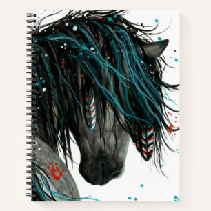 Majestic Horse by Bihrle 8.5 x 11" Spiral Notebook