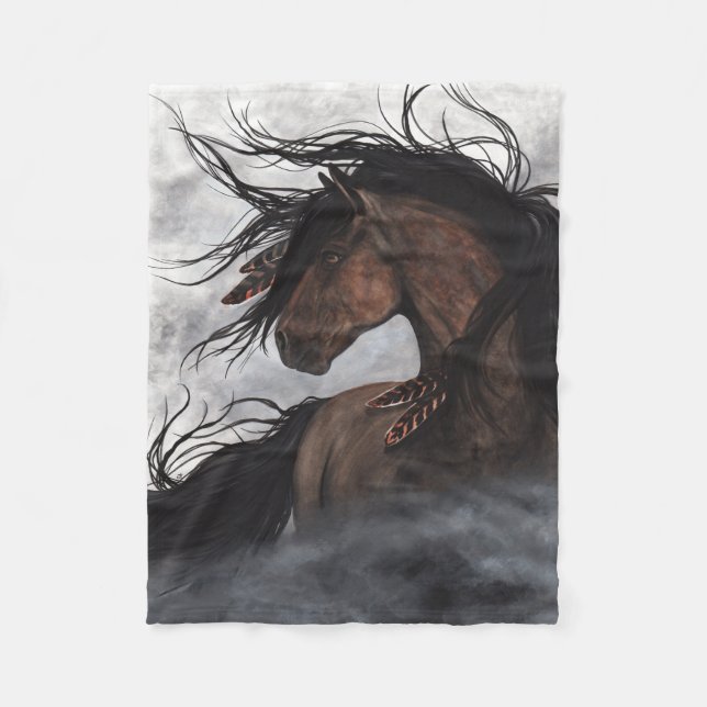 Majestic Horse by Bihrle Blanket (Front)