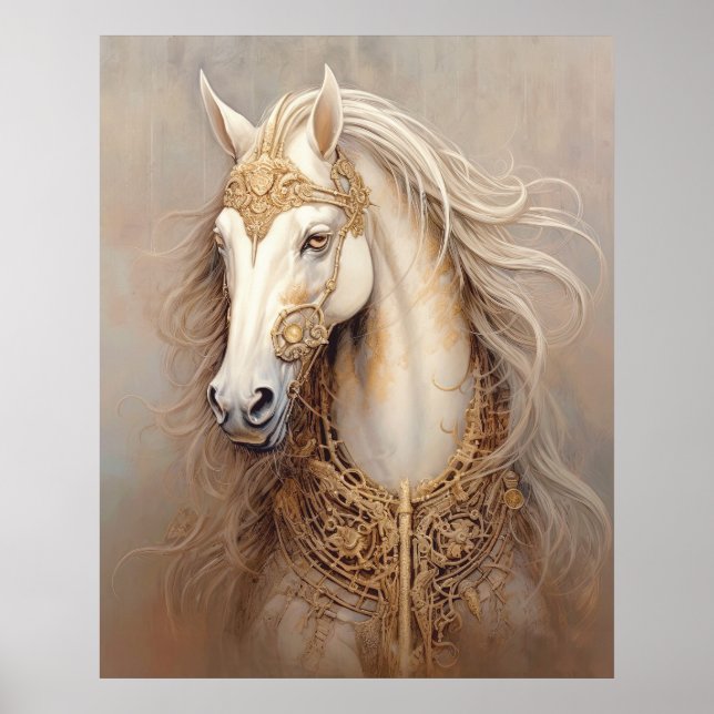 Majestic horse painting poster (Front)