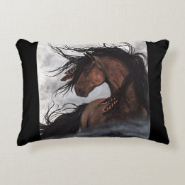 Majestic Horse Pillow Home Decor by Bihrle